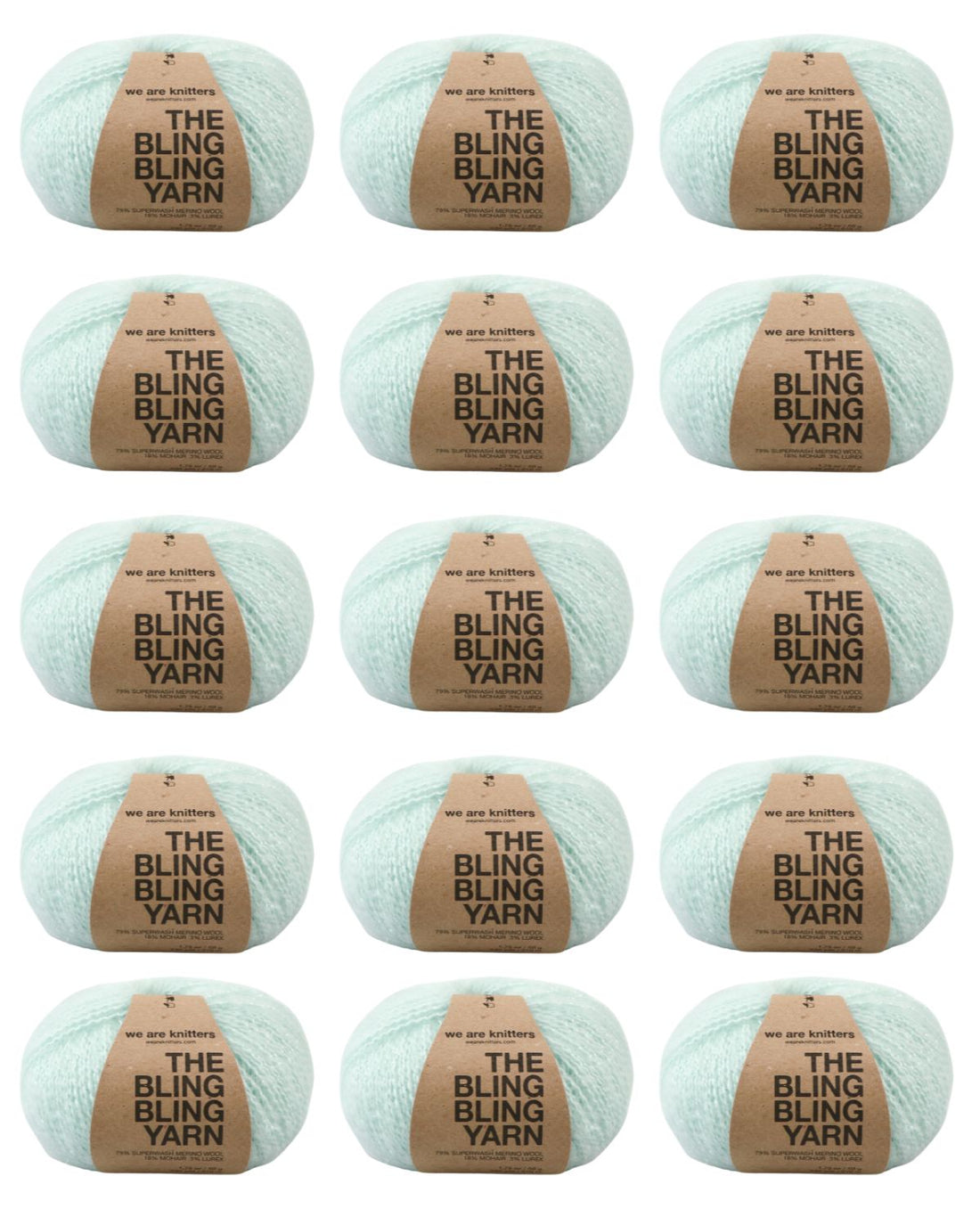 Pack de 15 Pelotes de Bling Bling Yarn